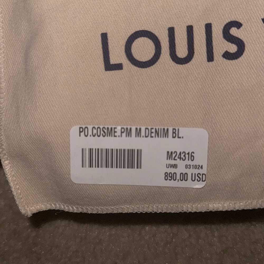 Louis Vuitton Pochette Cosmetique PM Blue Denim - Picture 3 of 9